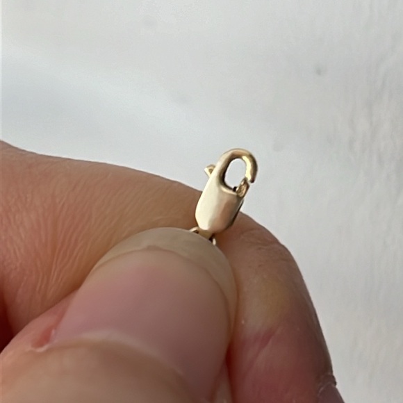 14k Gold Paperclip Chain Bracelet - Picture 4 of 6